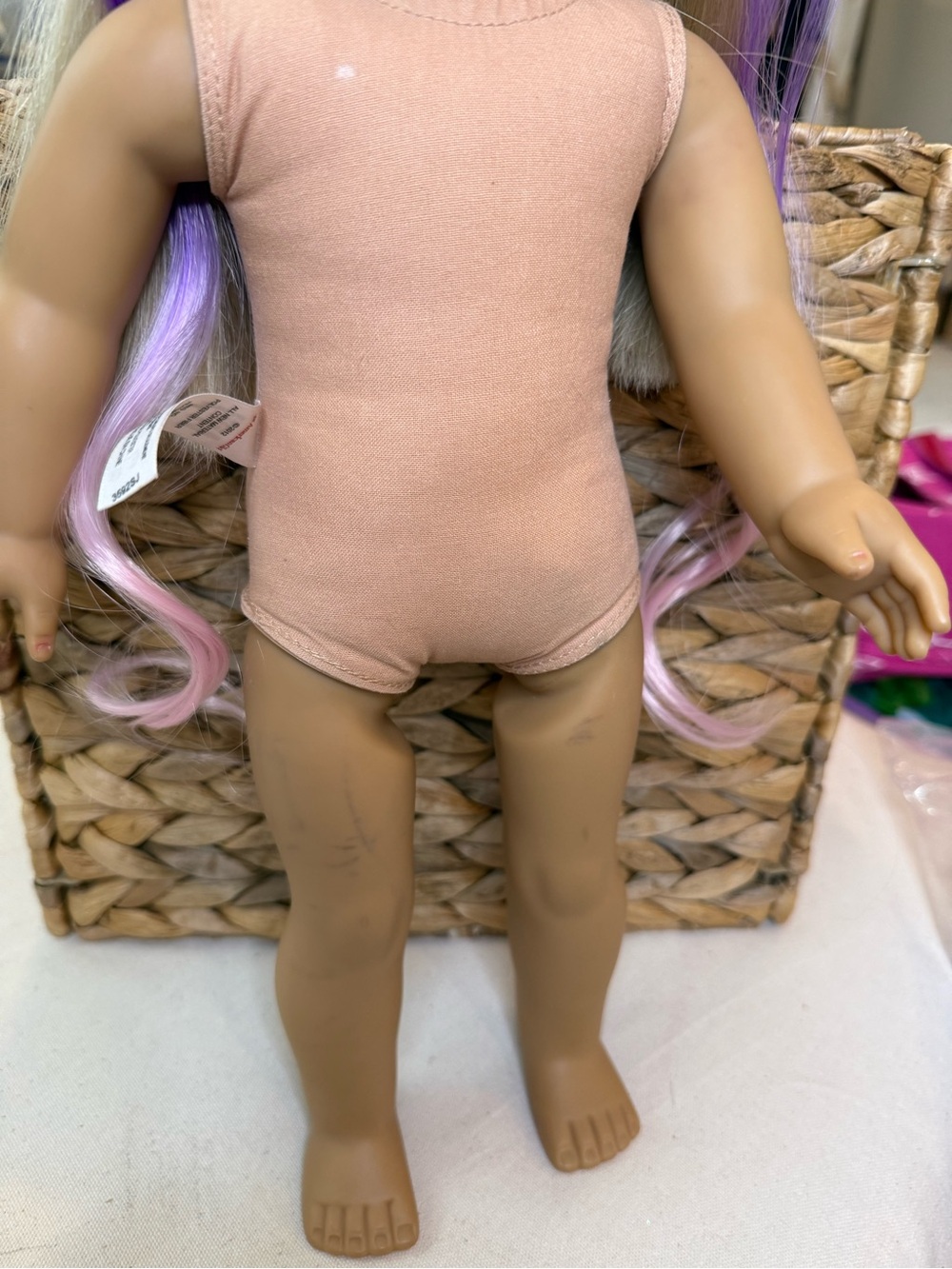 Kids Roller Skate Doll in Pink & Teal Dress - Picture 10 of 11